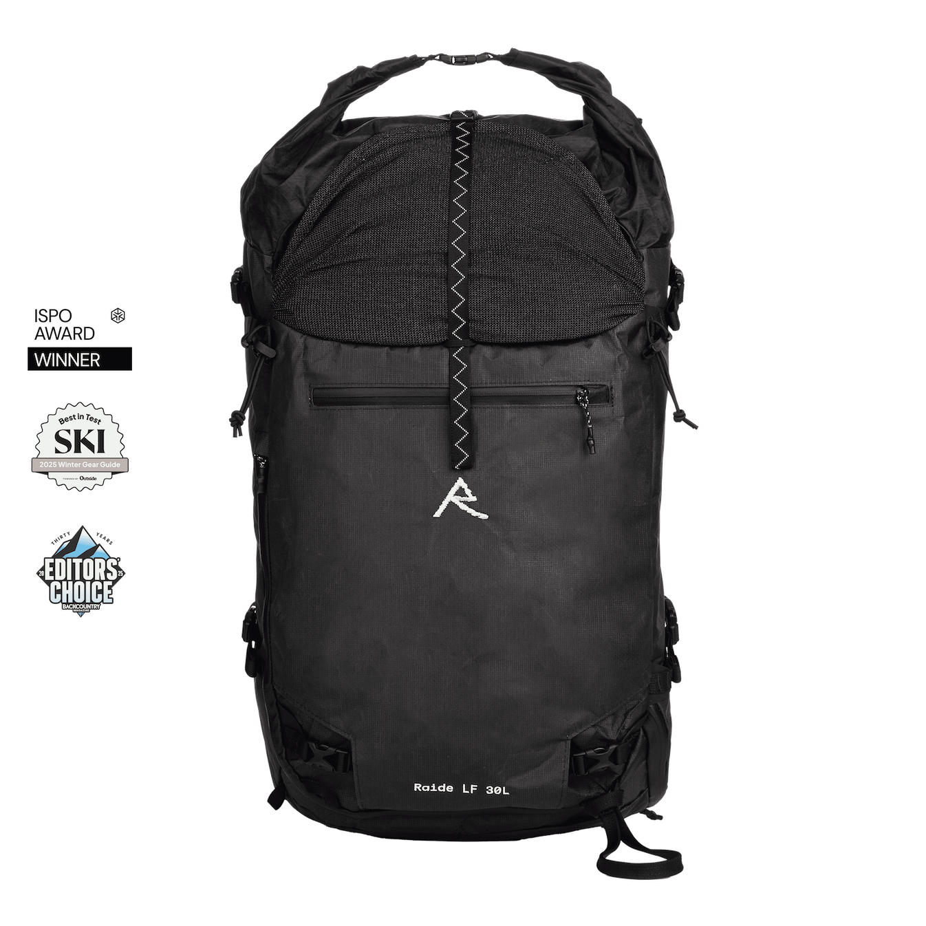 best 25-30l backpack travel Raide LF 30L, Black / Tall